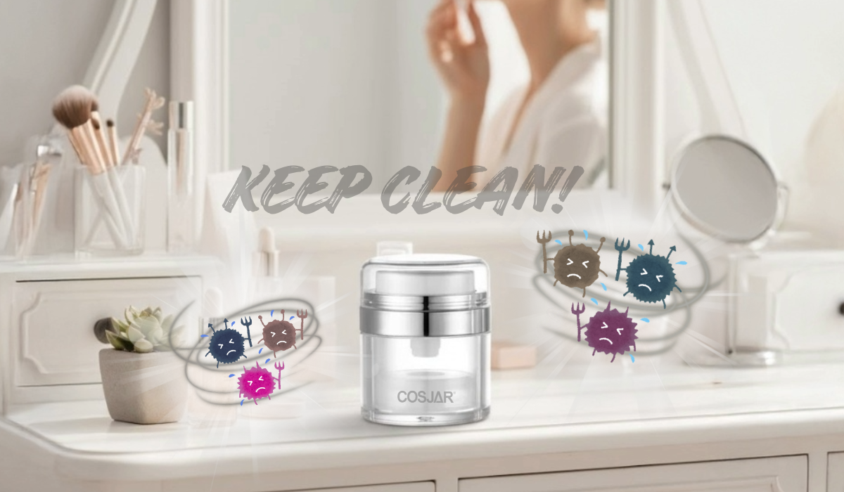 El envase sin aire de COSJAR es la opción más limpia